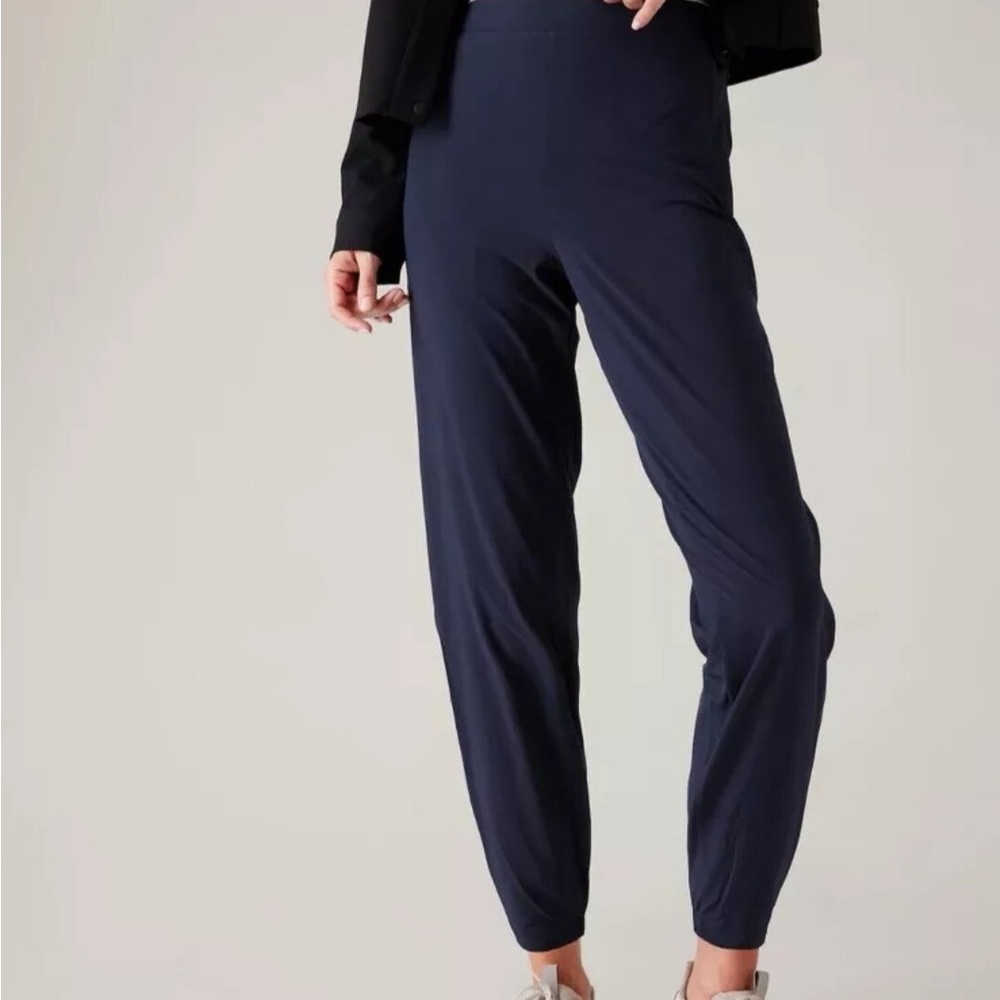 Athleta Brooklyn Jogger Size 8 TALL Navy Blue